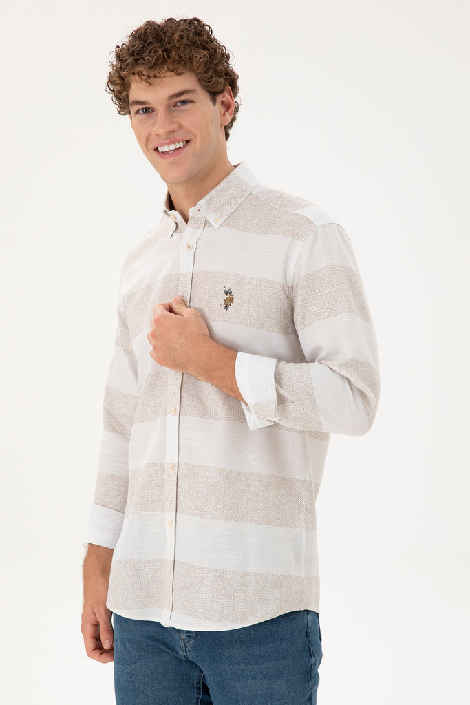 Muška-Bež-Košulja-1949769VR049-4