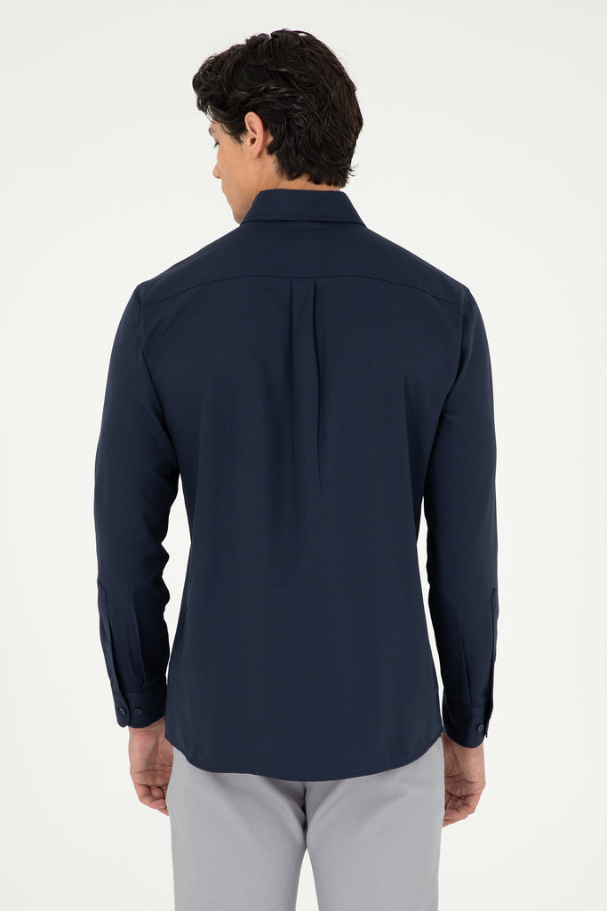 Muška-Teget-Plava-Košulja-1958944VR033-2