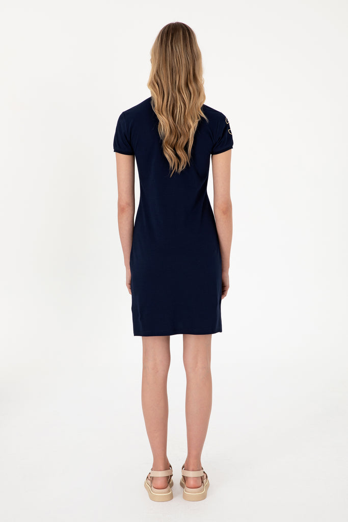 Ženska-Teget-Plava-Polo-Haljina-2075702VR033-3