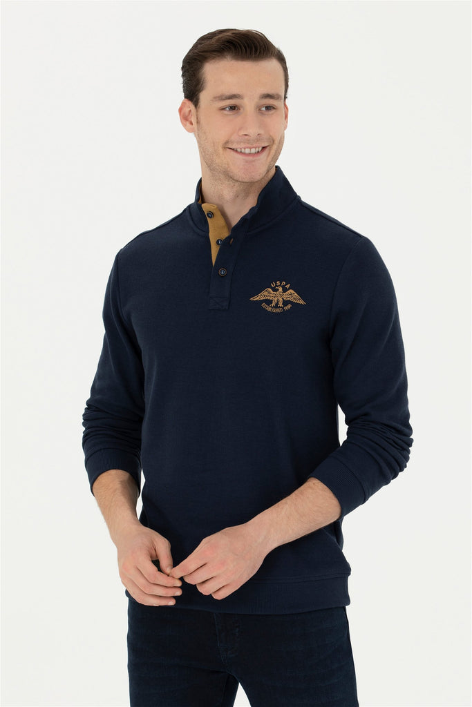 Muški-Teget-Plavi-Džemper-1668573VR033-1