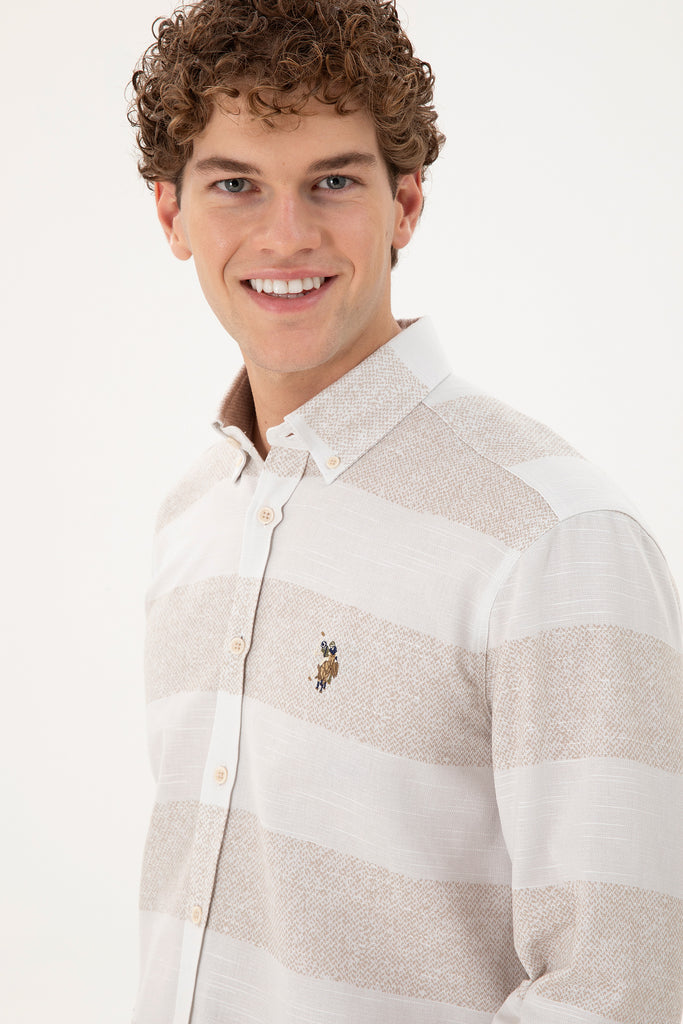 Muška-Bež-Košulja-1949769VR049-5