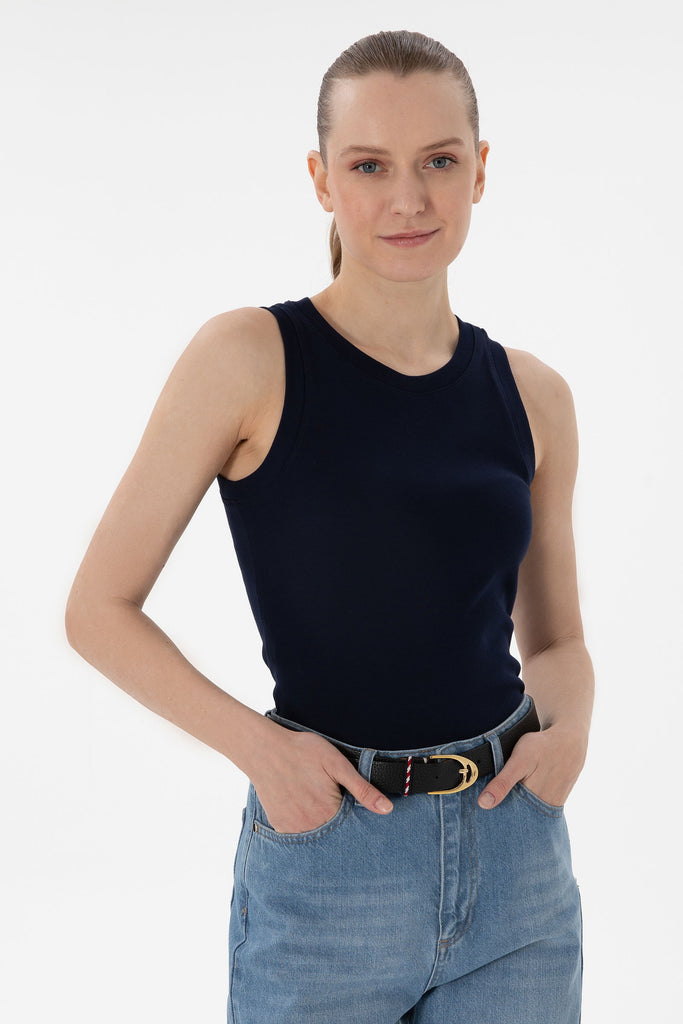 Ženska-Teget-Plava-Majica-2075351VR033-1