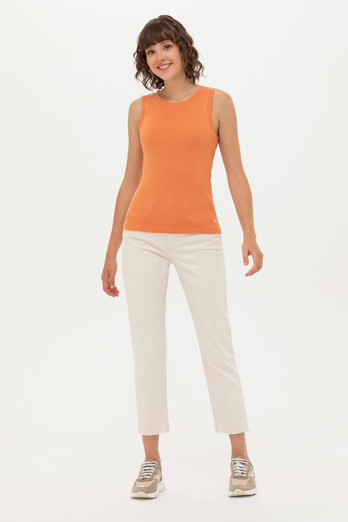 Ženska-Narandžasta-Majica-1589659VR031-3